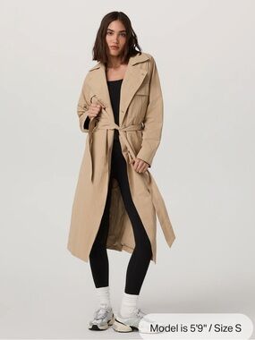 Vuori Rhodes Long Belted Trench Coat